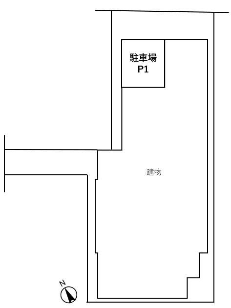 パークウェル三ノ輪駅前の駐車配置図