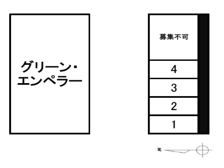 パーキング樹（グリーン・エンペラー西側）の駐車配置図