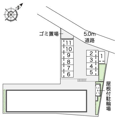 ソレイユ(43861)の駐車配置図