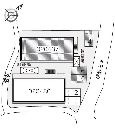 芳山荘Ⅱ(20437)の駐車配置図