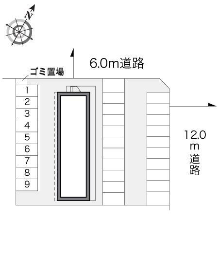 バーディⅡ(17182)の駐車配置図