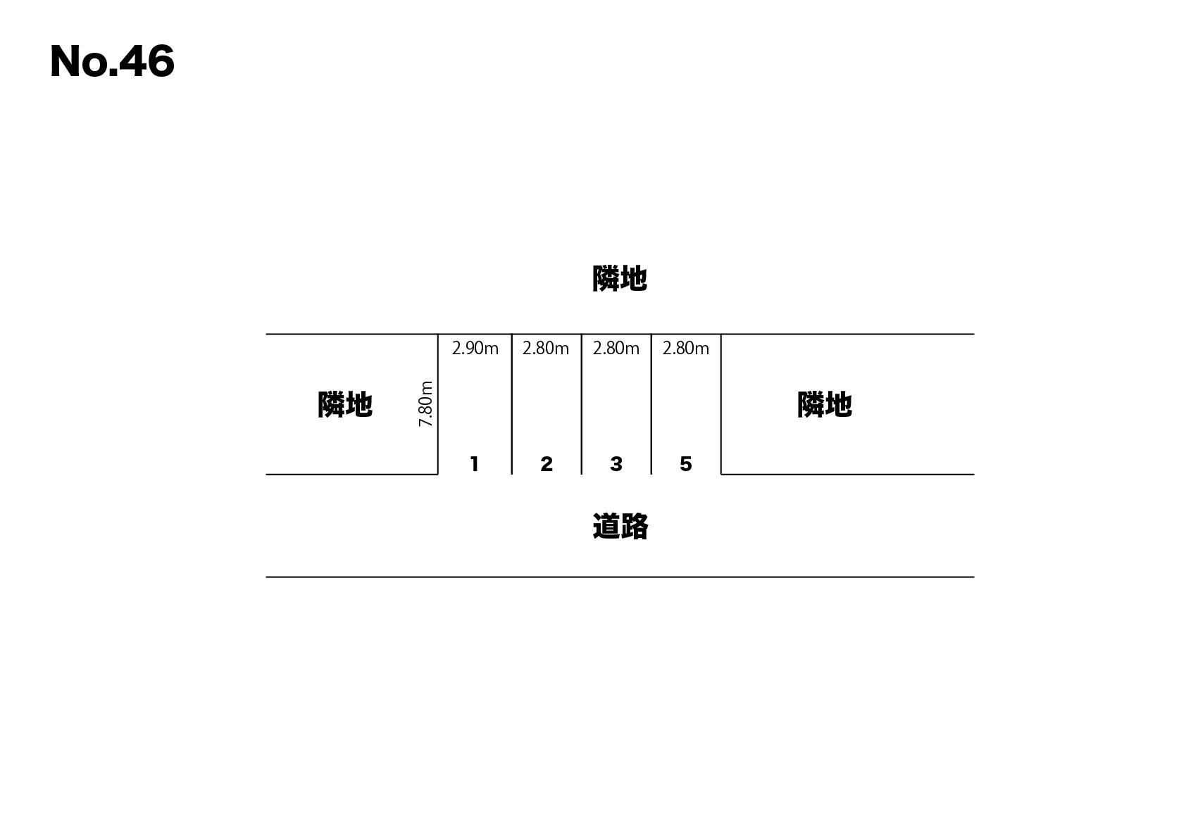 吉澤駐車場（No.46）の駐車配置図