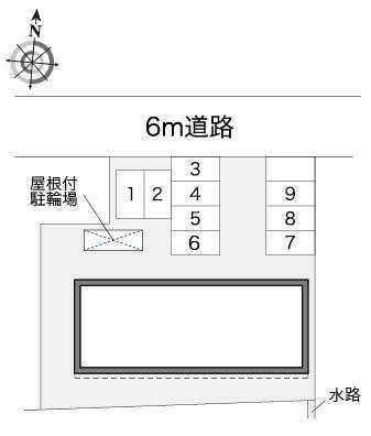 ドミール赤砂(14414)の駐車配置図