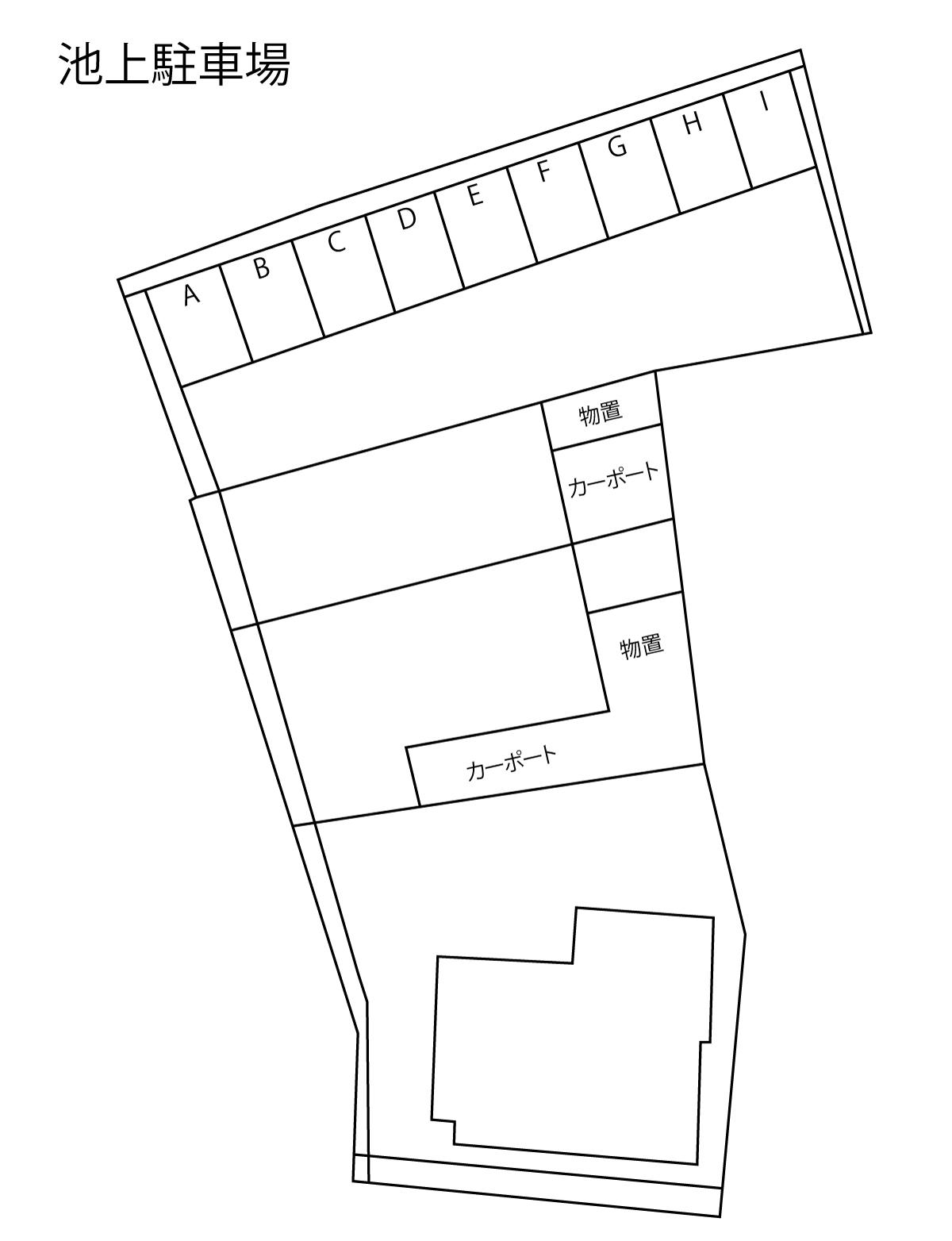 池上駐車場（No.81）の駐車配置図