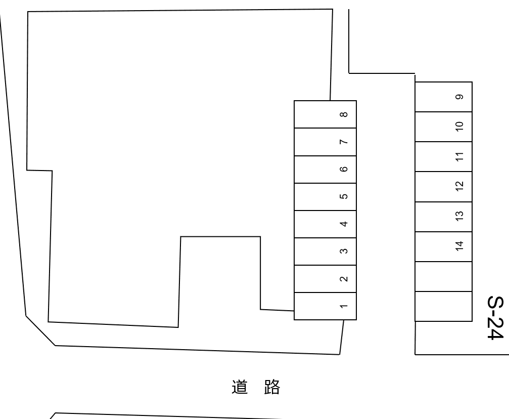 S-24の駐車配置図