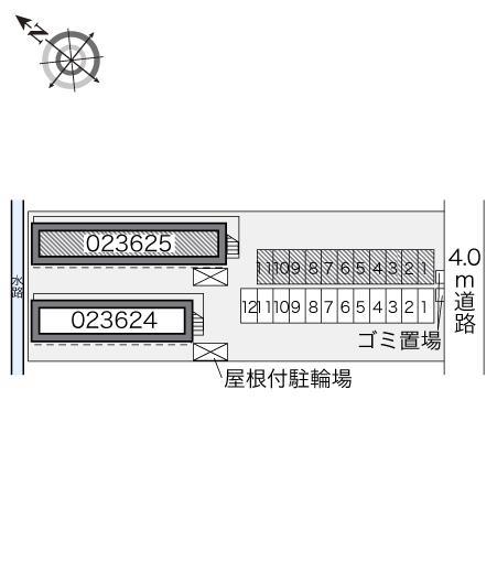 エスポワールⅠ(23625)の駐車配置図