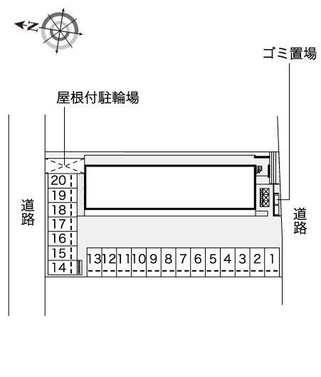 レオテクノポリス２(53851)の駐車配置図