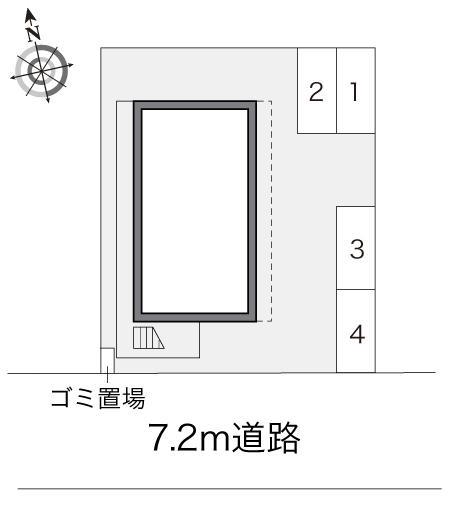 上名古屋東(18839)の駐車配置図