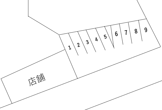 落合第３駐車場の駐車配置図