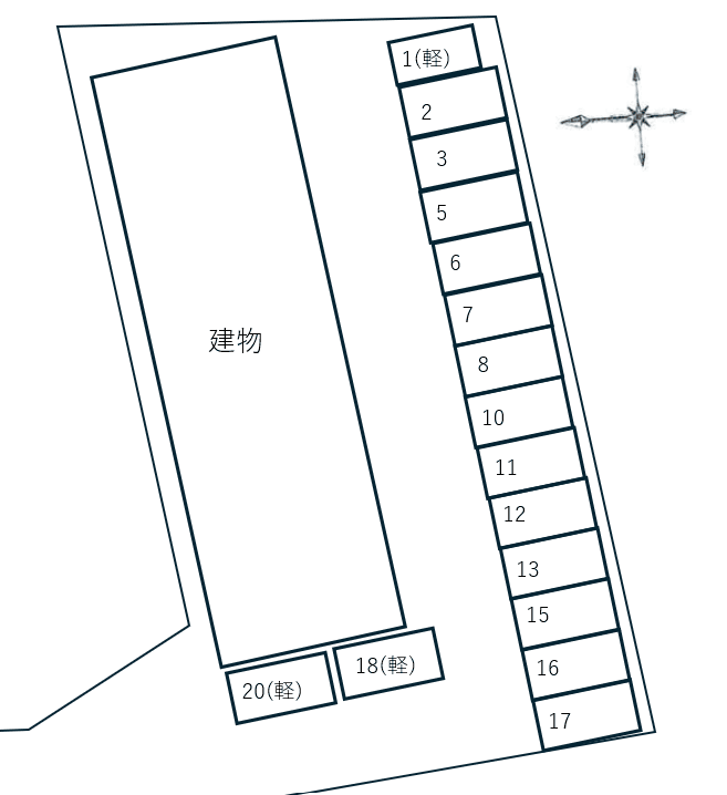 Ｙｏｕ・Ｍａｉｓｏｎ　Ⅱの駐車配置図