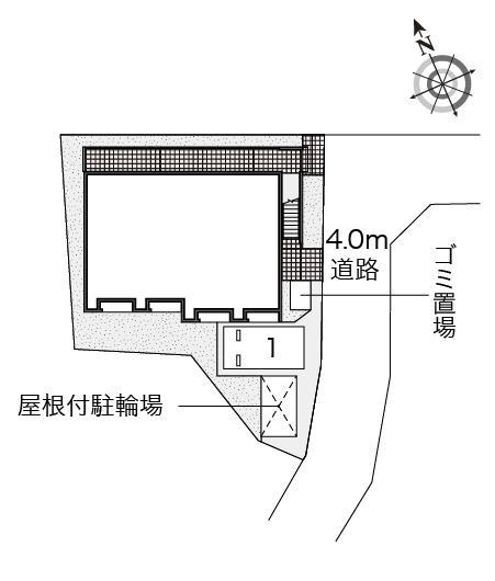 リルハウス(54756)の駐車配置図
