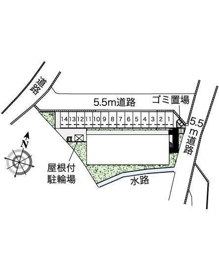 雪割草(43364)の駐車配置図