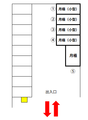さいたま上木崎第２の駐車配置図