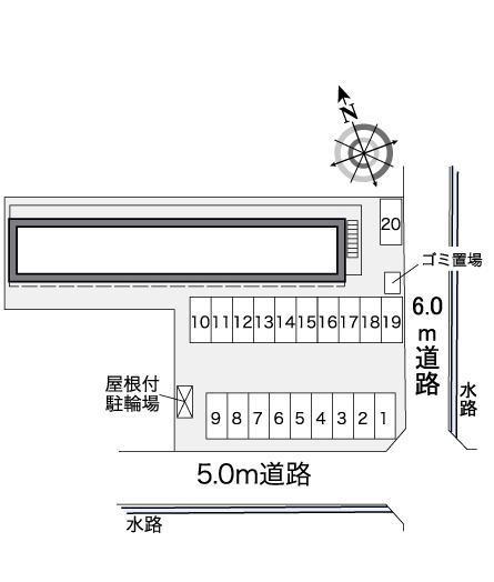 ウイング新福(38136)の駐車配置図