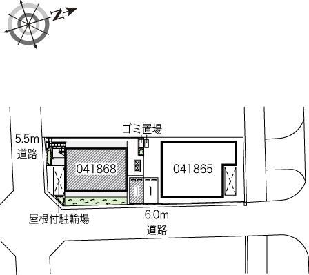鳴尾Ｂ(41868)の駐車配置図