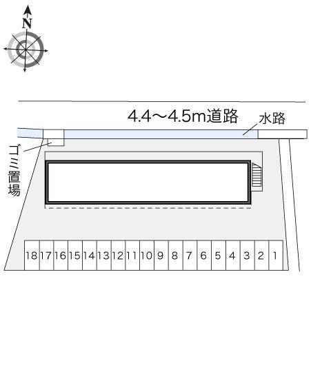 長者原(18544)の駐車配置図