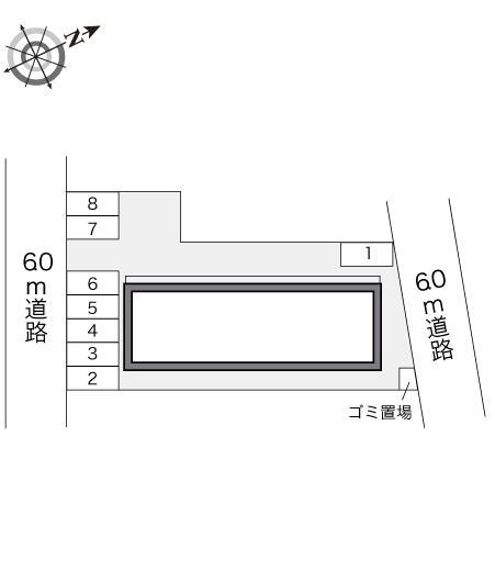 ホームタウン(21037)の駐車配置図