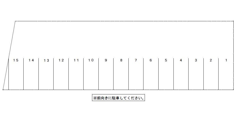 竹村パーキングの駐車配置図