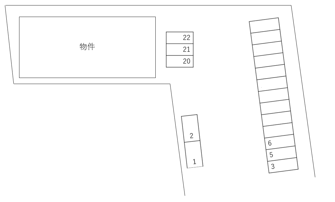 Ｇｒａｎｄ　Ｓｏｌｅｉｌ別駐車場の駐車配置図