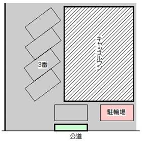キャッスルワン駐車場の駐車配置図