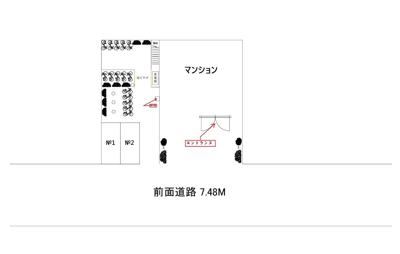 墨田2丁目駐車場の駐車配置図