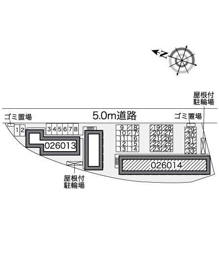 かぜ(26014)の駐車配置図