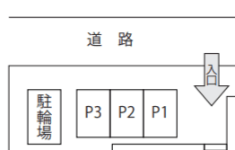 フラット百合ヶ丘の駐車配置図
