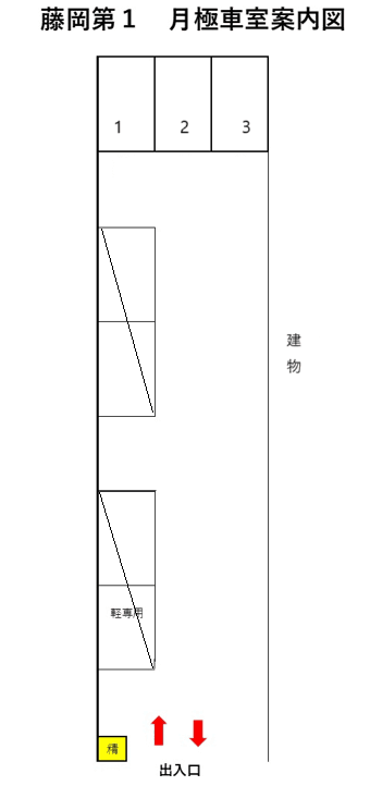 藤岡第1の駐車配置図