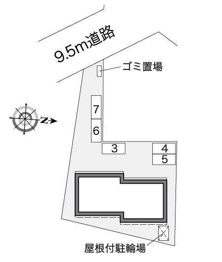イル　ソーレ(36505)の駐車配置図