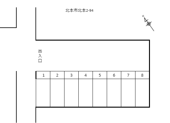 宮沢駐車場の駐車配置図