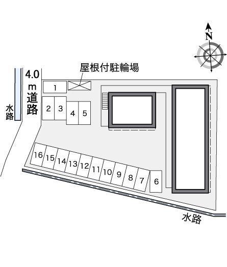 コンフォール四日市(37053)の駐車配置図
