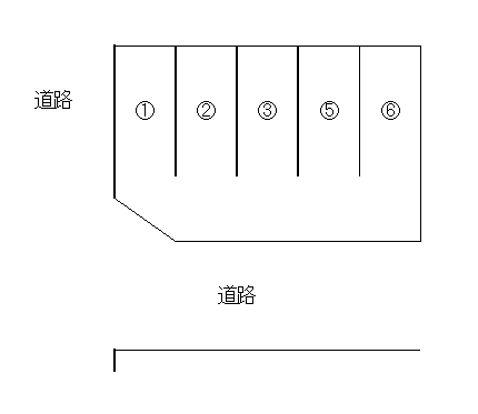田代台町駐車場の駐車配置図