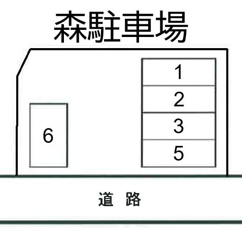 森駐車場の駐車配置図