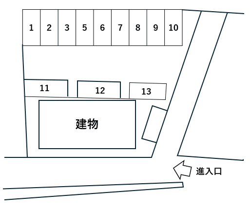 三木昌駐車場の駐車配置図
