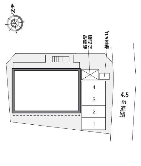 フローラー(33175)の駐車配置図
