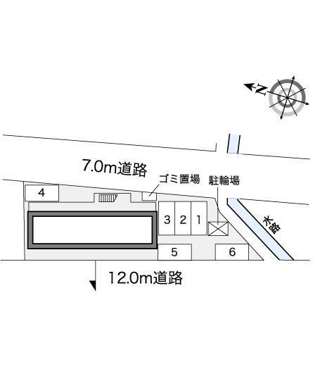 沖田(25111)の駐車配置図