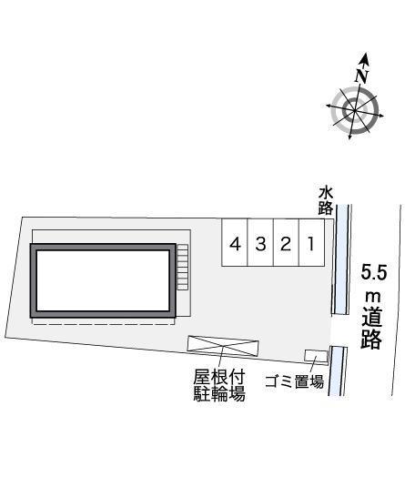 クレール若宮Ⅲ(38656)の駐車配置図
