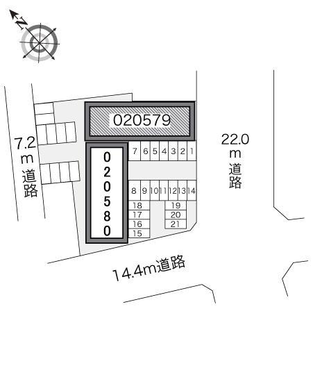 フォンターナＡ(20579)の駐車配置図