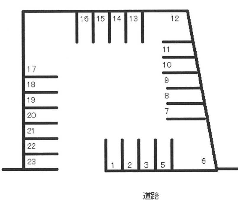 上野口　井口駐車場Ａの駐車配置図