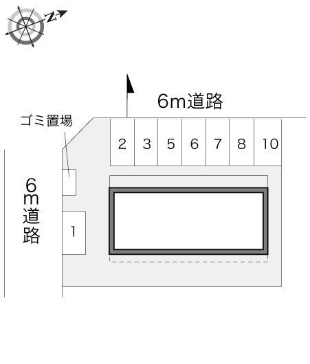 リバーテラス(10728)の駐車配置図