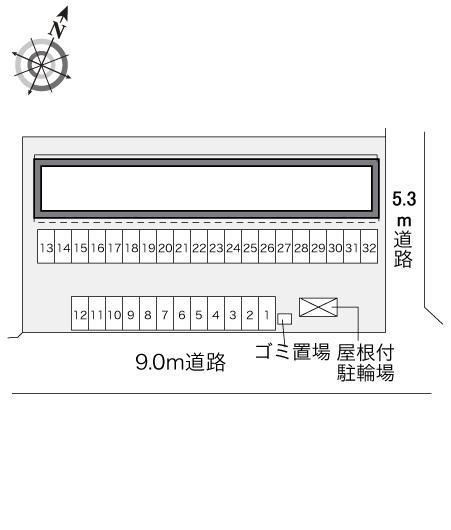 エスポワールみなとⅡ(31413)の駐車配置図