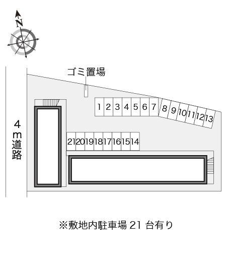 Ｌ・Ａ・ハイツ(12981)の駐車配置図