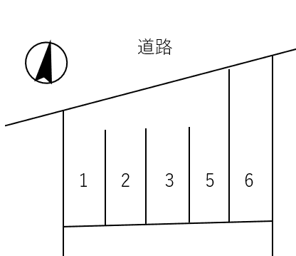 奥田駐車場の駐車配置図