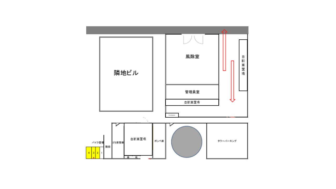 リヴシティ横濱関内弐番館の駐車配置図