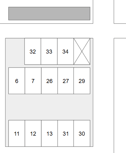 島田パーキングの駐車配置図
