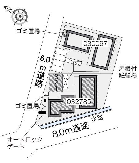 スカイブルー(32785)の駐車配置図