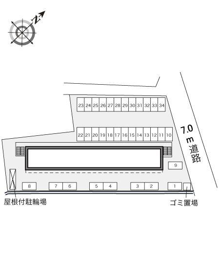 インサイド　津(32612)の駐車配置図