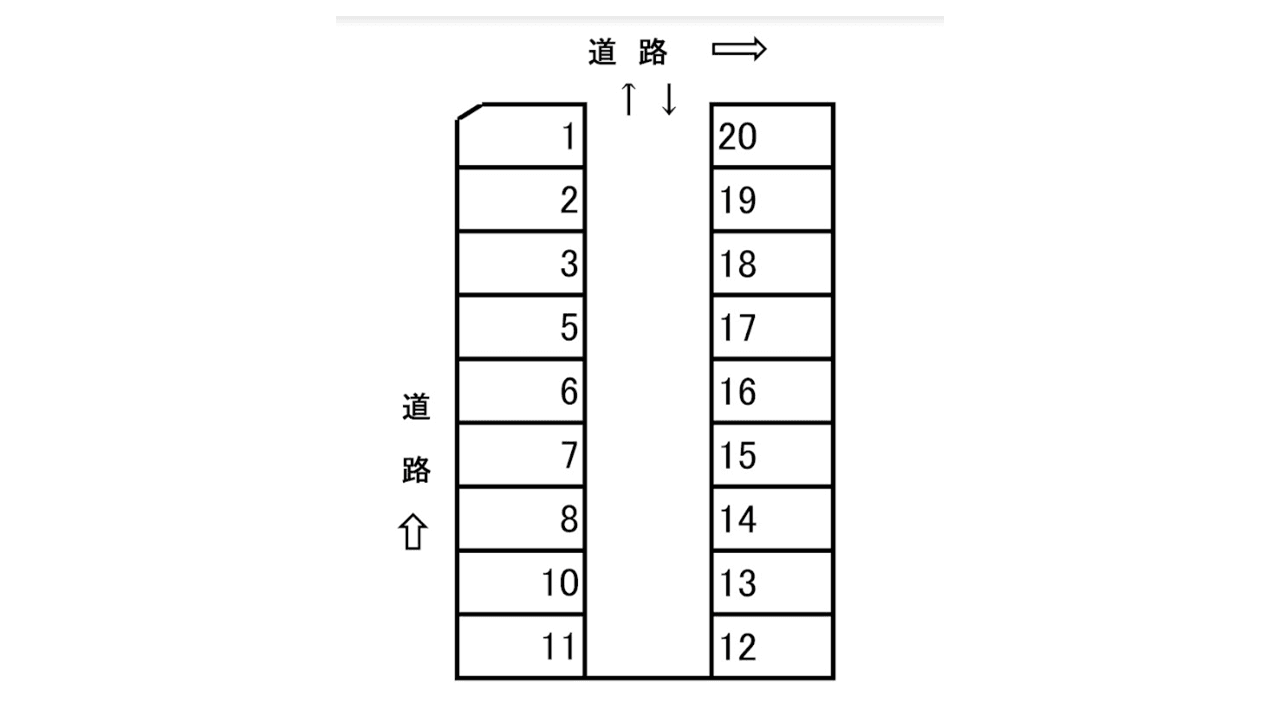 ＹＡＺＯＨ－ＰＬ　２の駐車配置図