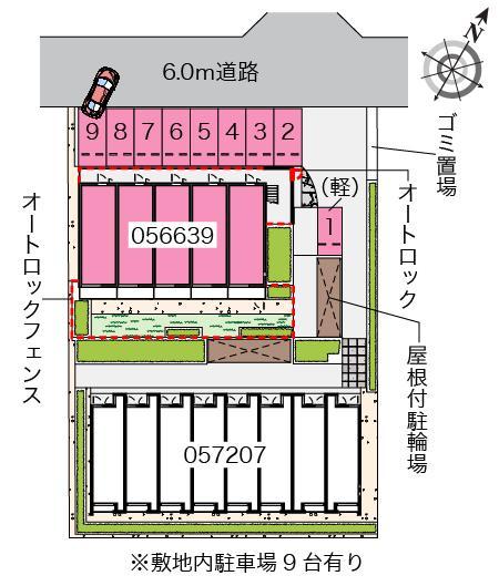 ミランダローズ(56639)の駐車配置図