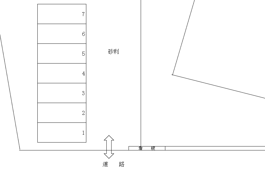 高尾駐車場の駐車配置図